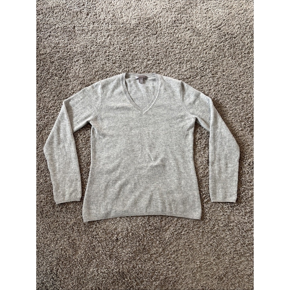 Charter‎ Club Luxury Cashmere Gray Sweater Size Small Lightweight
